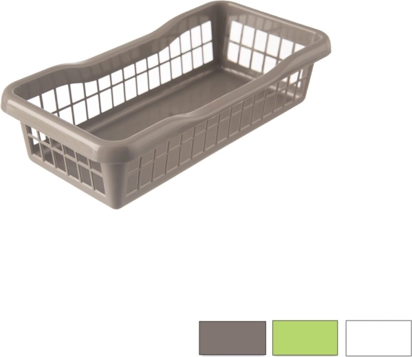 Plast opbevaringskurv 20 × 10 × 5 cm, farvemix