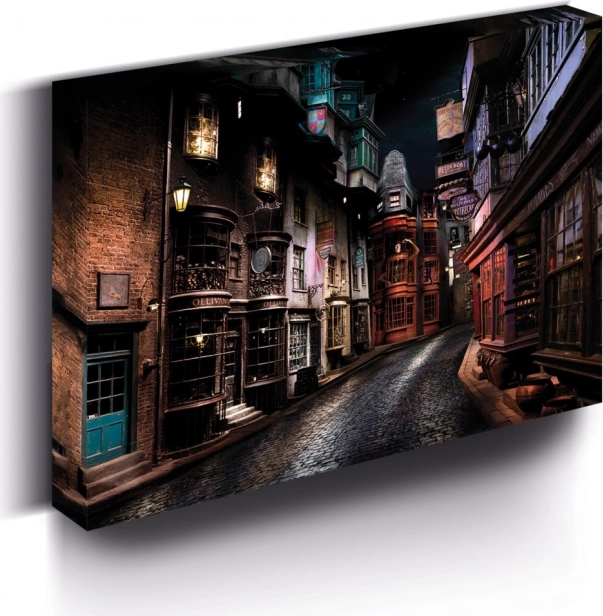 LED-lysende billede 30x40 cm, Harry Potter - Diagonalstræde