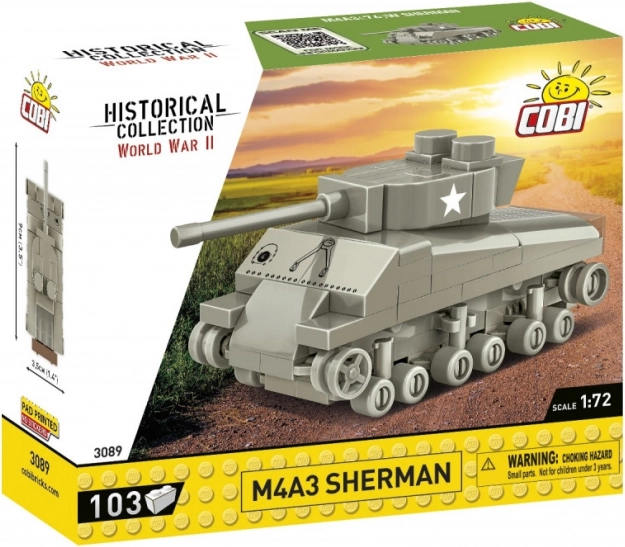 Byggesæt COBI Historical Collection M4A3 Sherman 1:72
