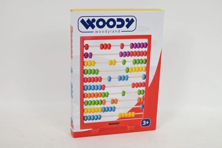 WOODYLAND Træabacus med rød ramme