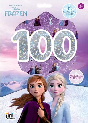 Disney Frost – sæt med metalliske klistermærker og farvelægningssider (100+ stk.)