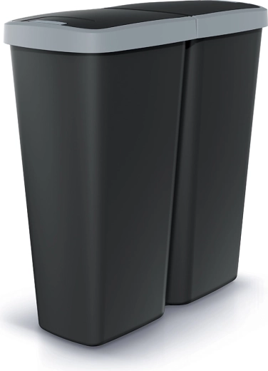 Affaldsspand Prosperplast Compacta Q Duo 50 l med dobbeltlåg