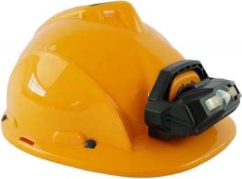 PLEJO arbejdshjelm med aftagelig lygte