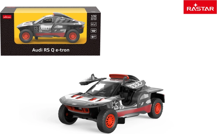 Rastar metalbil Audi RS Q e-tron 1:32 grå – 1 stk.
