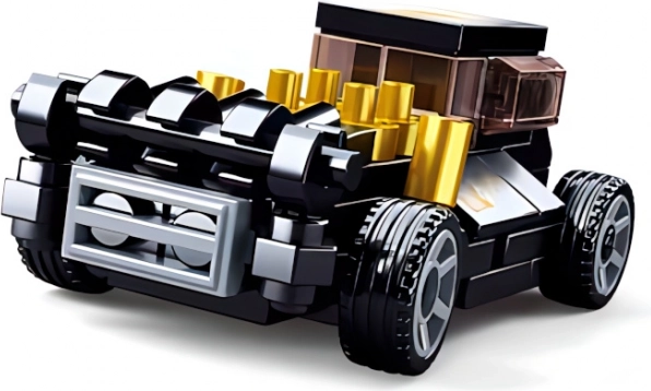 Optrækkende bil sort Mod Rod byggesæt