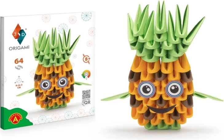 Alexander kreativt 3D-origamisæt med ananas