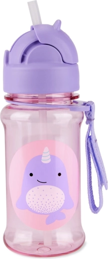 Skip Hop Zoo Tritan-flaske med sugerør narhval 355 ml