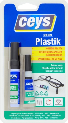 Lim til vanskeligt limbare plasttyper 3 g + 2 ml / 4 ml CEYS