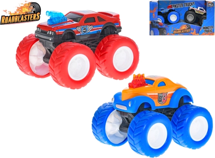 Sæt med Roadblasters monstertrucks med friktionsmotor 8 cm