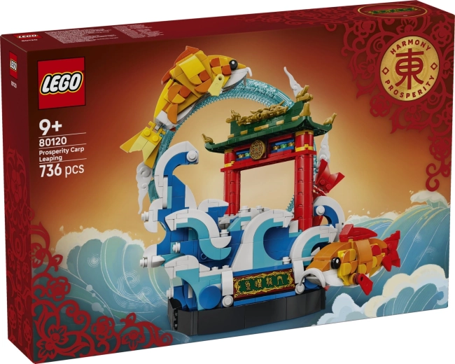 LEGO Chinese Festivals karpe, der springer over drageporten - 1 stk.