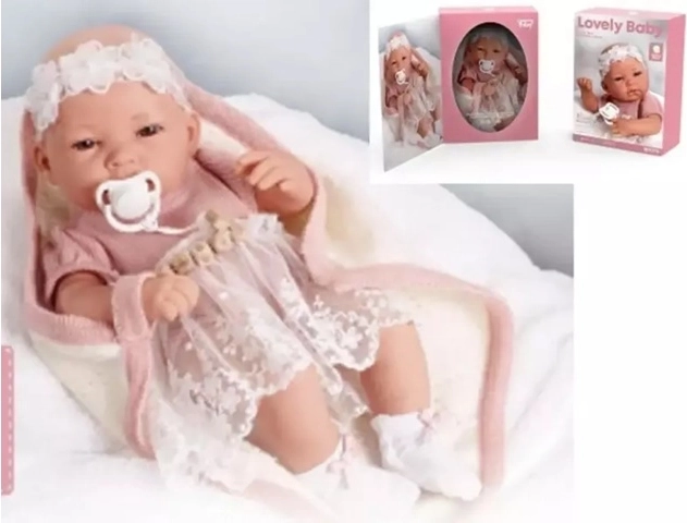 Babydukke 38 cm i bæreseler