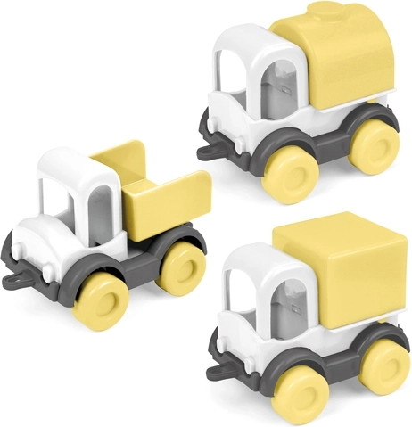 Wader Kid Cars Trio solrig morgen – sæt med 3 små biler (10 cm)