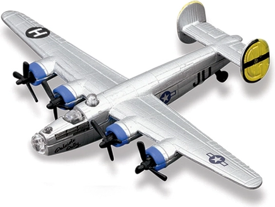 Maisto Fresh Metal Tailwinds fly B-24 Liberator sølv