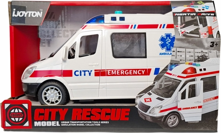 Børneambulance med lys og lyd