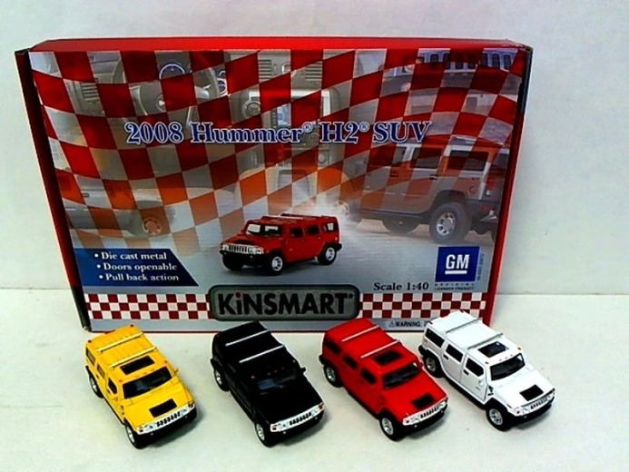 Hummer bilmodel i metal 1:40 med døre der kan åbnes