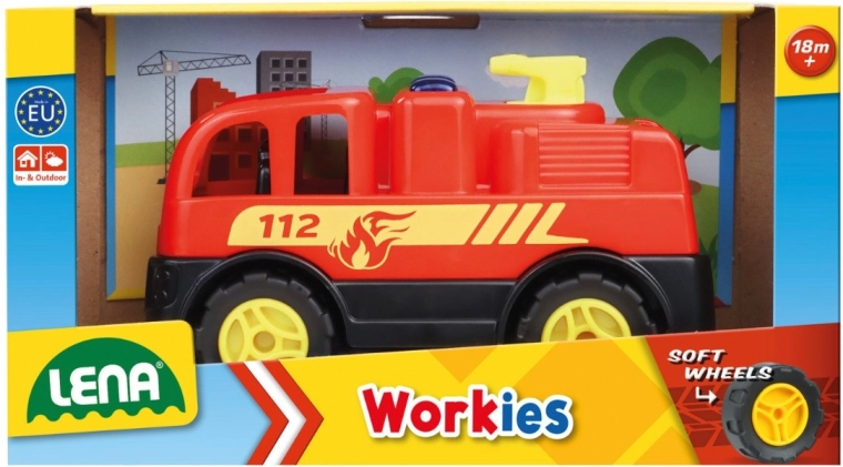 LENA Workies brandbil 12 cm
