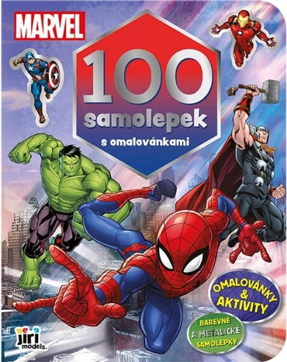 Marvel malebog med 100 klistermærker