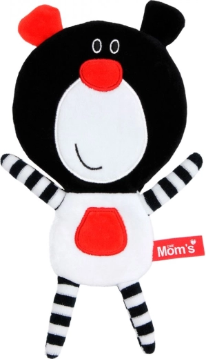 Buu bjørn rasler sort-hvid
