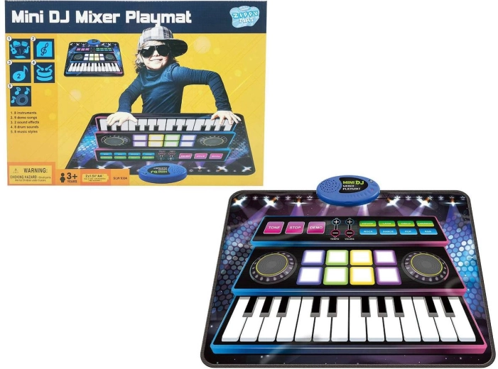 Adar interaktiv musikmåtte piano 39 × 28 cm med lyd - 1 stk.