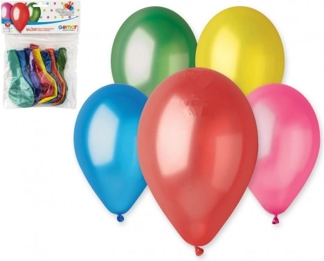Oppustelige balloner 10 cm - 10 stk, karneval
