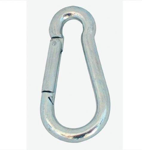 Karabin i stål 80 × 8 mm, galvaniseret (10 stk.)