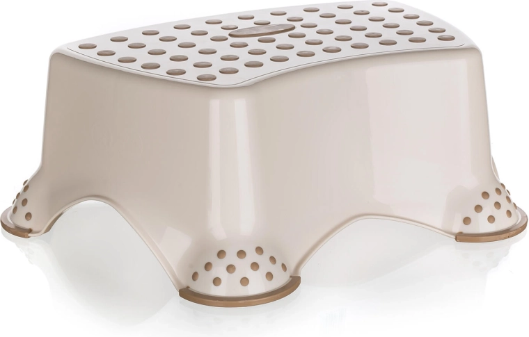 Plastisk skridsikker skammel creme 40,5 × 28,5 × 14 cm