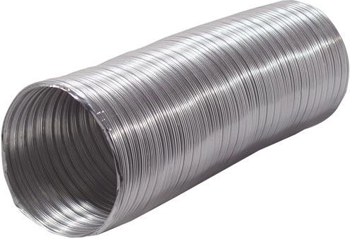Fleksibelt aluminiumsrør, diameter 150 mm, længde 230–1000 mm