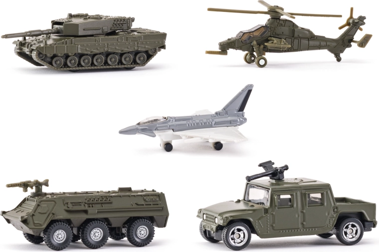 Siku Military – sæt med 5 militærkøretøjer