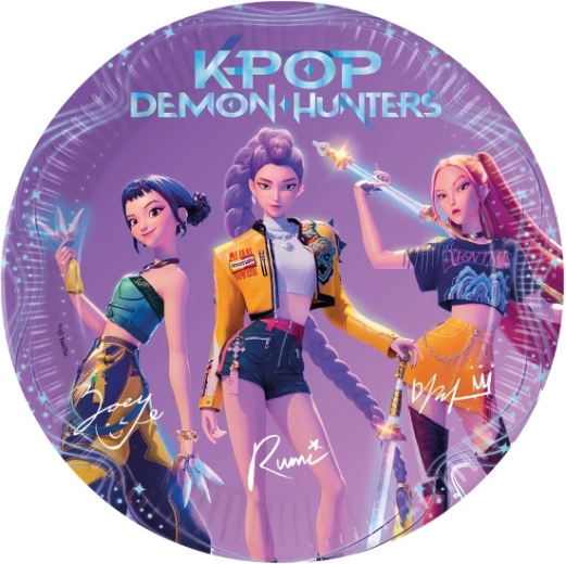 Papirtallerkener Demon hunters K-pop 23 cm (8 stk.)
