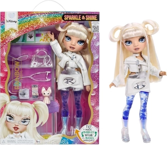 Rainbow High Sparkle & Shine white – samler-modedukke med glitrende effekt