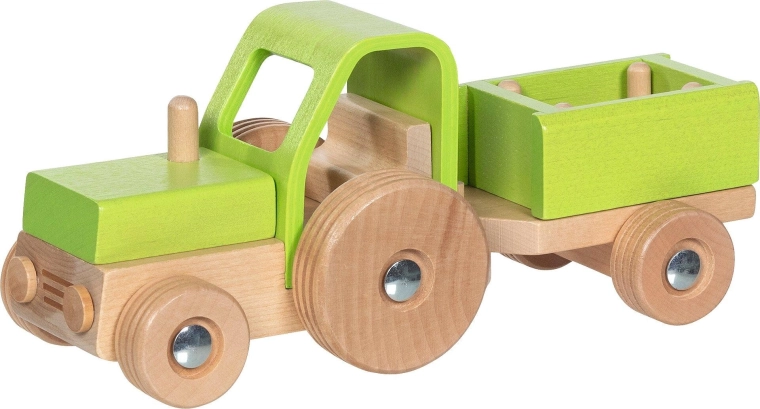 Trætraktor med trailer Goki