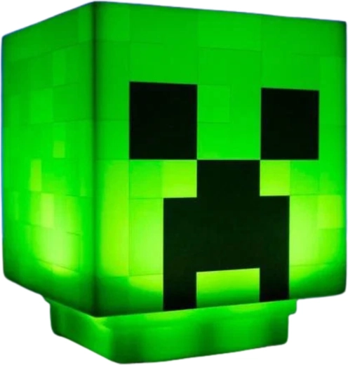 Børnelampe Minecraft Creeper med lyd