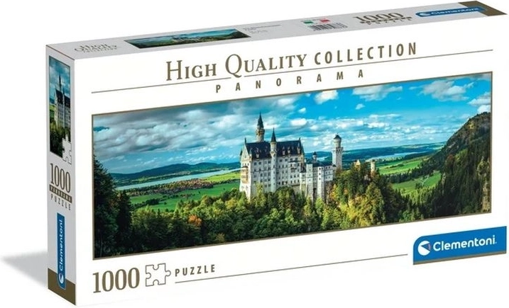 Clementoni panoramapuslespil 1000 brikker Neuschwanstein