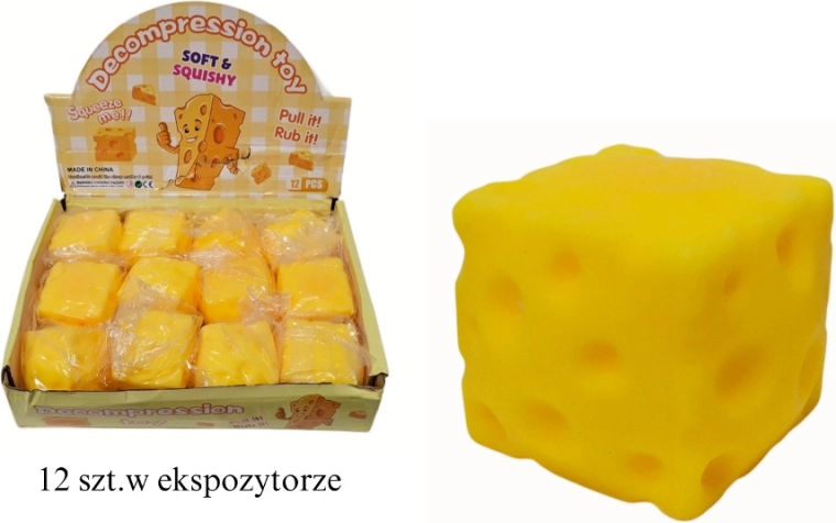 Anti-stress squishy-ost (firkant)