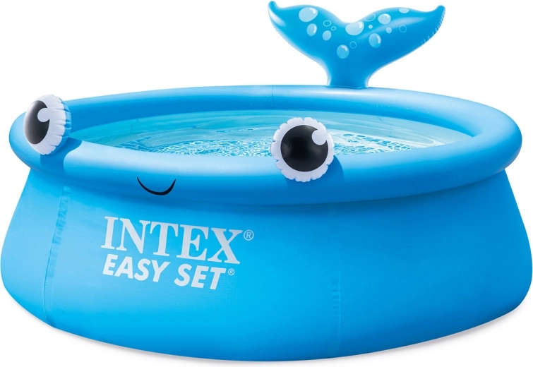 Oppustelig børnepool Intex Jolly Whale hval