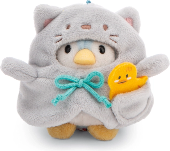 Nici MyMochi pingvin Waddle 8 cm i kattekostume med lille and – gavesæt