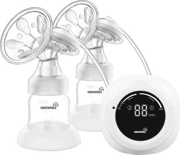 Dobbelt elektrisk brystpumpe til modermælk Grownsy