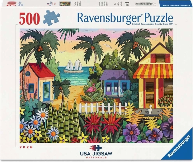 Ravensburger puslespil USA Jigsaw Nationals: tropisk stemning 500 brikker