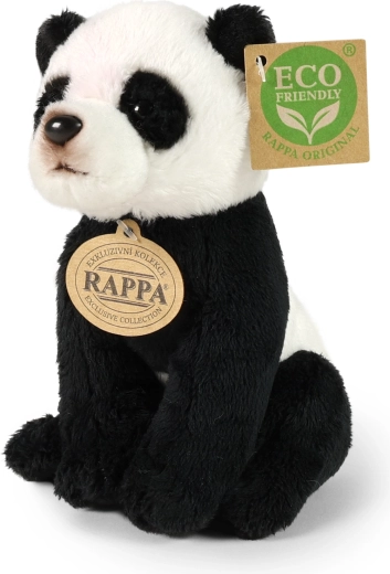 Plysset siddende pandabjørn Eco-Friendly 15 cm