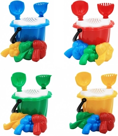Mini sandsæt med si og frugtforme
