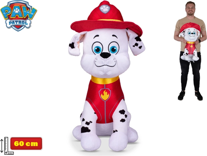 Plys hund Marshall – Paw Patrol, 60 cm, siddende