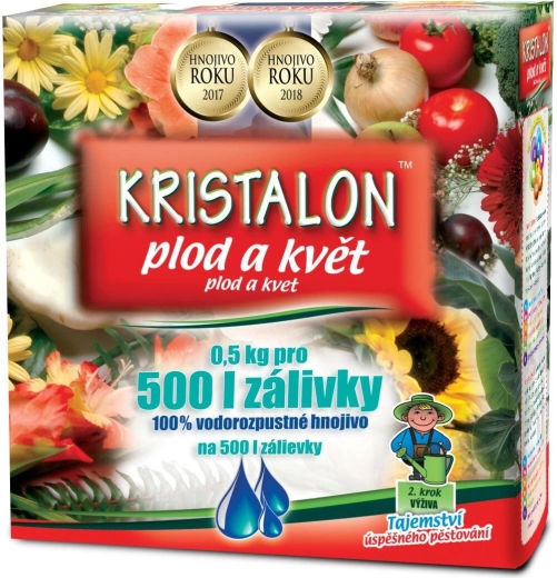 Kristalon frugt og blomst 0,5 kg – universalgødningskrystaller