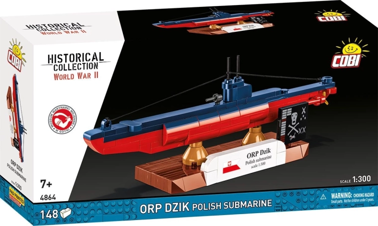 Byggesæt COBI ORP Dzik – polsk ubåd 1:300 (148 dele)