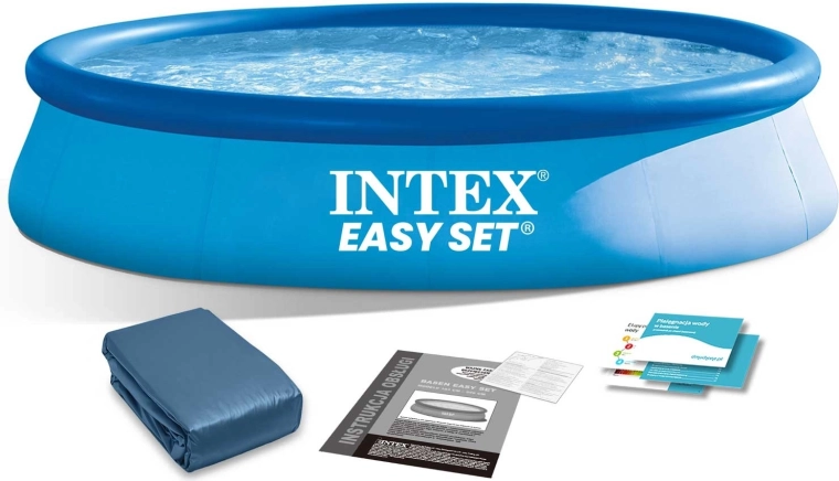 Havepool, oppustelig ring 305 × 76 cm med afdækningspresenning INTEX