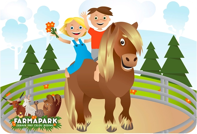 3D dækkeserviet Farmapark gulerod