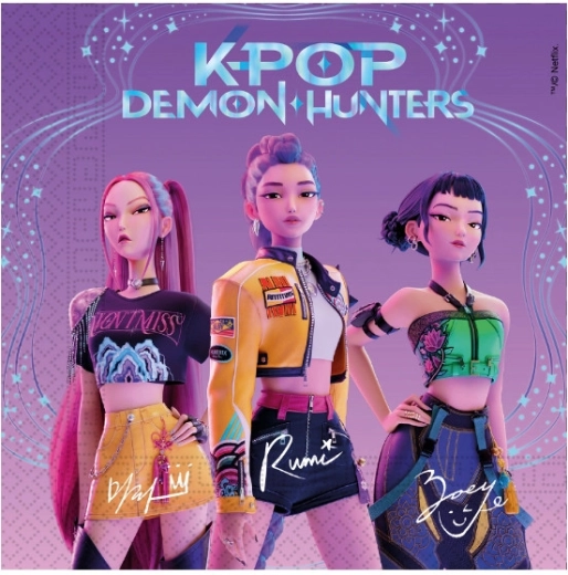 Papirservietter Demon hunters – K-POP, 33 × 33 cm (20 stk)