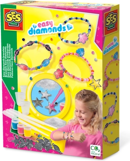 SES sæt til fremstilling af armbånd med diamanteffekt