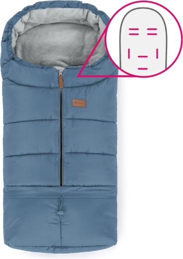 Petite&Mars justerbar kørepose 3i1 Jibot horizontal ocean blue