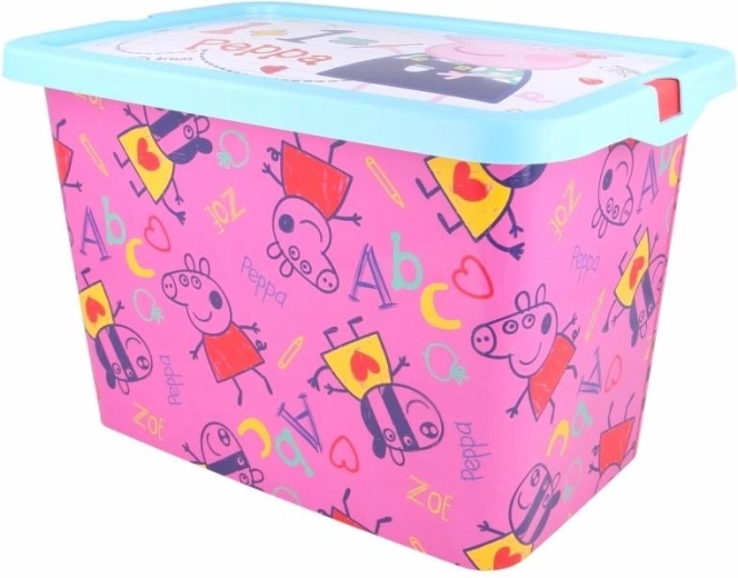 Opbevaringsboks med kliplåg Peppa Pig
