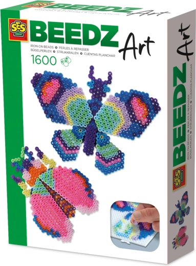 Strygeperler BEEDZ Art – sommerfugl og bille, 3D‑effekt